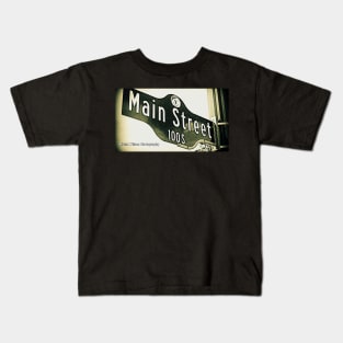 Main Street, Los Angeles California by Mistah Wilson Kids T-Shirt